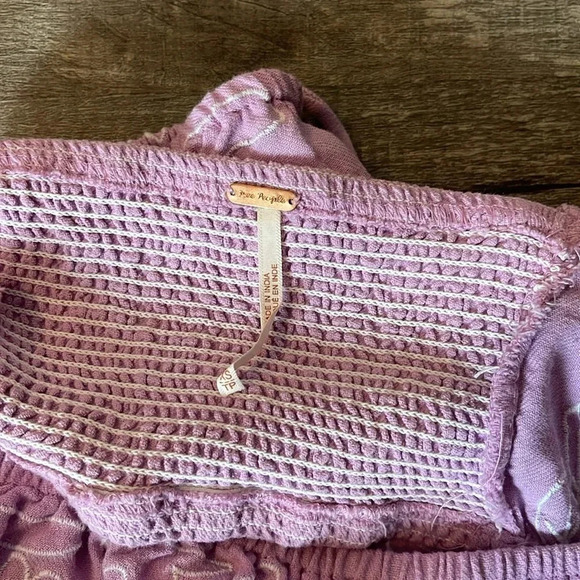 NWT!! Free People - Lotus Set Dress (Top Only) - Orchid/White Combo - Size XS - Picture 10 of 10